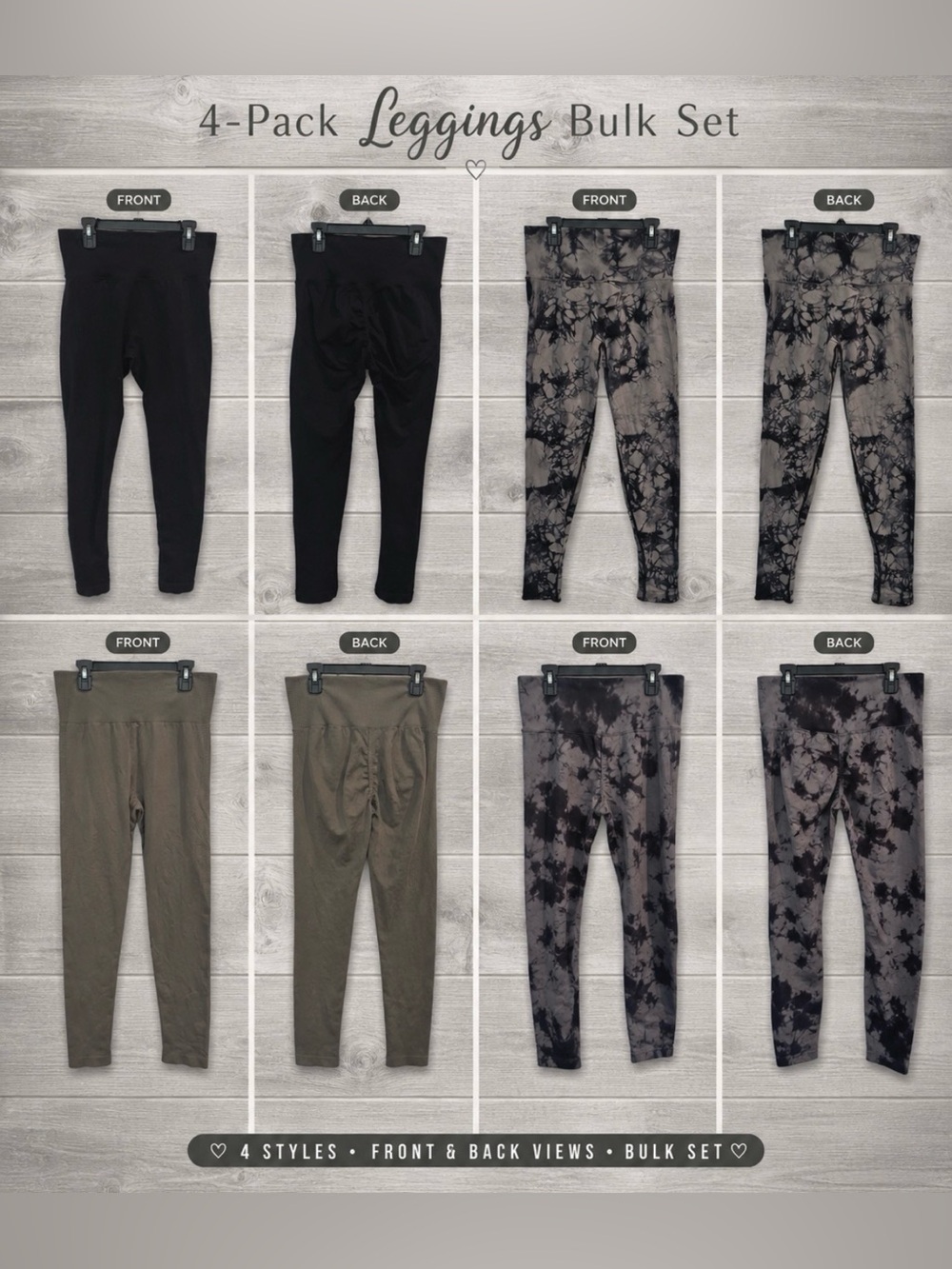 🔥 4-Pair Leggings BUNDLE | Brand New & Like New Condition